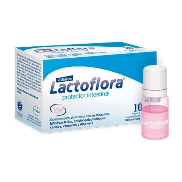 LACTOFLORA ADULTOS 10 VIALES PROTECTOR INTESTINAL PROBIOTICO